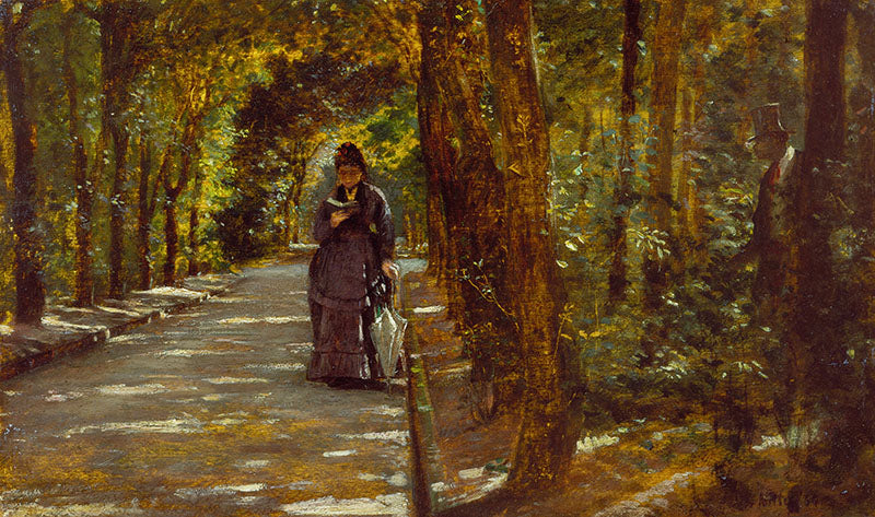 Portici Ormanı'nda Buluşma - Giuseppe De Nittis