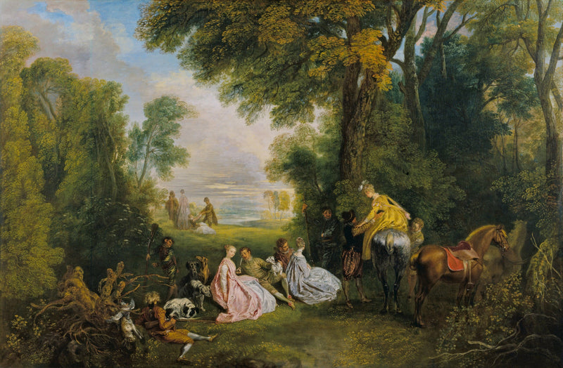 Av Tüfeği - Antoine Watteau