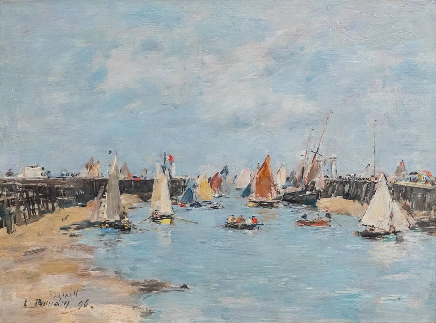 Trouville'de Balıkçı Botlarının Dönüşü - Eugène Boudin