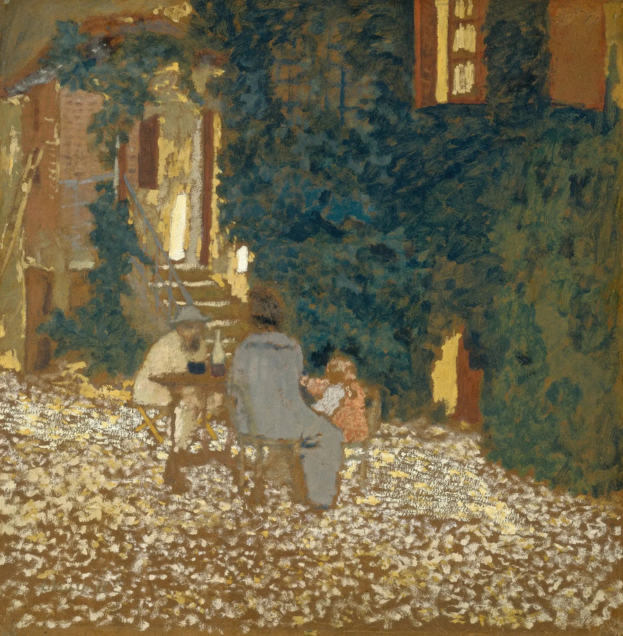 Bir Bahçede Yemek - Édouard Vuillard