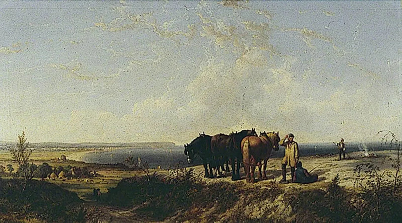Plough'a Dinlenme - John Frederick Herring, Sr.