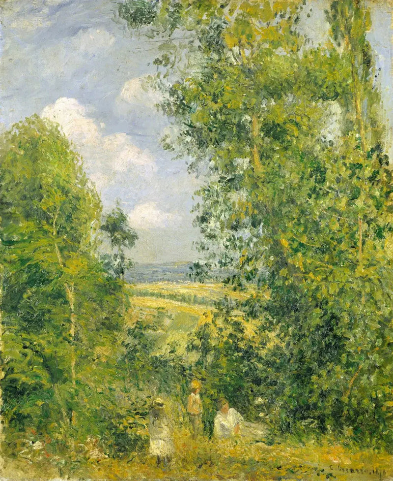 Ormanda Dinlenme (Gruouettes Koyu), Pontoise - Camille Pissarro