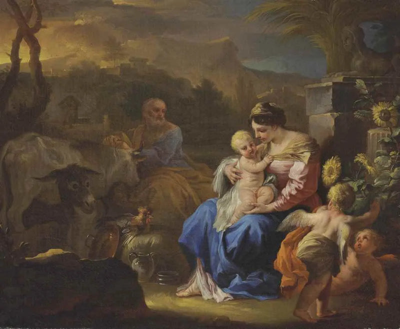Mısır'a Kaçışta Dinlenme - Francesco Solimena