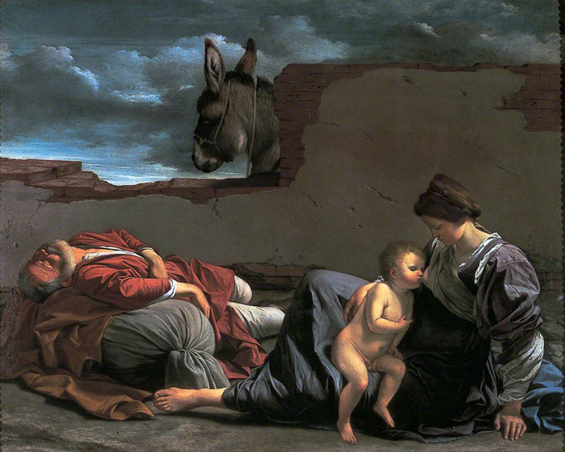 Mısır'a Kaçışta Dinlenme - Orazio Gentileschi