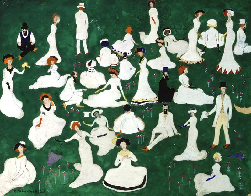 Reprodüksiyon. Şapka yüksek şapka ile şirket - Kazimir Malevich