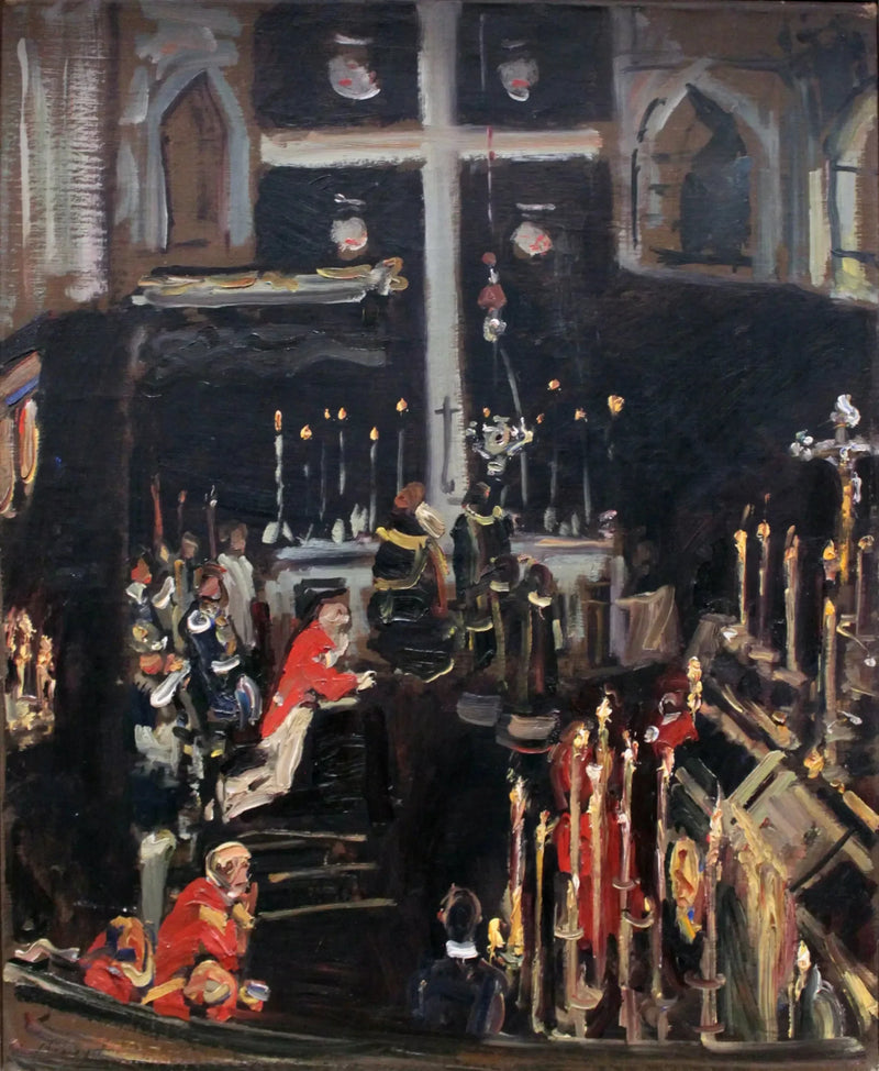 St. Georgsknights için Requiem - Max Slevogt