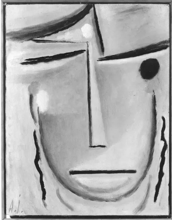 Résumé Tête - Alexej von Jawlensky image 1 reproduction de peinture à l’huile