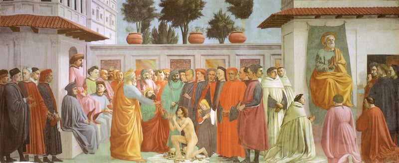 Filippino Lippi - Théophile'nin Oğlunun Dirilişi ve Aziz Petrus'un Kürsüde