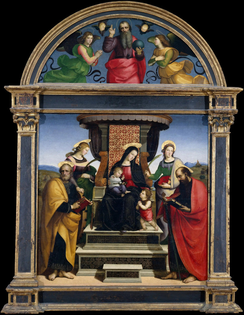Sütunlu Retablo - Raphael Sanzio