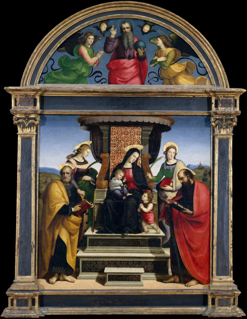 Sütunlu Retablo - Raphael Sanzio