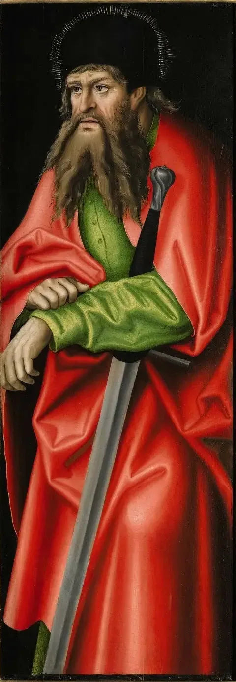 Feilitzsch Altarı [sağ aile, arka yüz] : Aziz Pavlus - Lucas Cranach the Elder