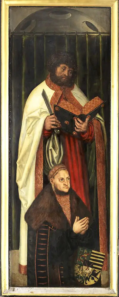 Zwickau Sainte-Catherine Kilisesi Altar Tahtası [sol kanat] - Lucas Cranach the Elder