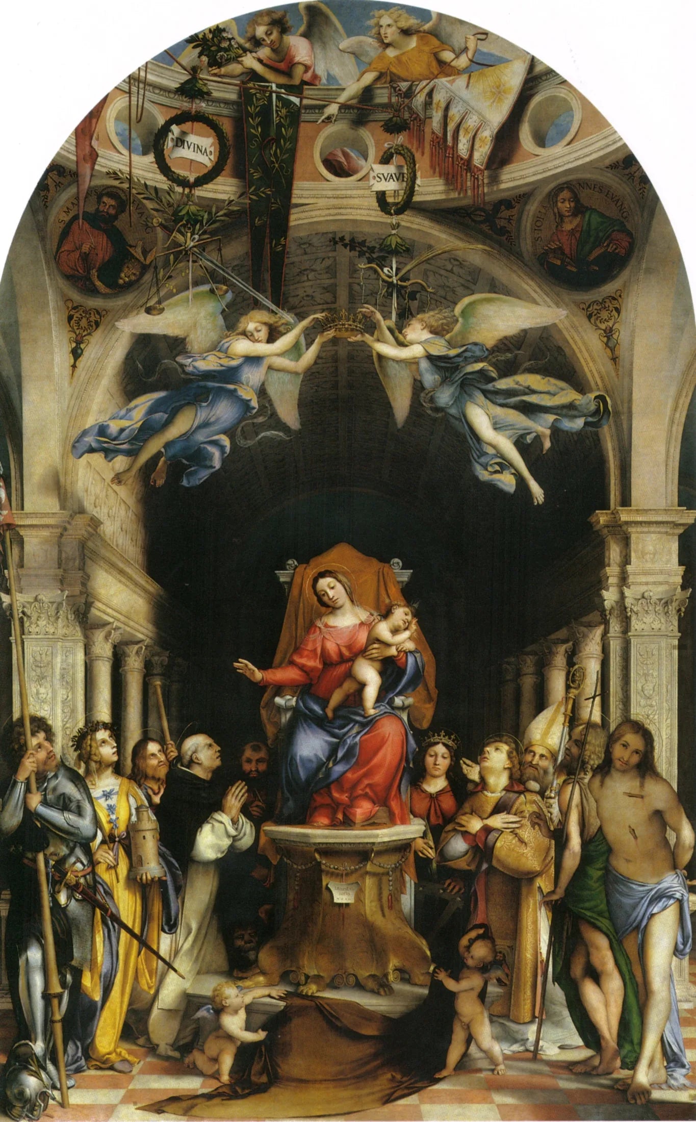 Retable de Martinengo - Lorenzo Lotto image 1 reproduction de peinture à l’huile