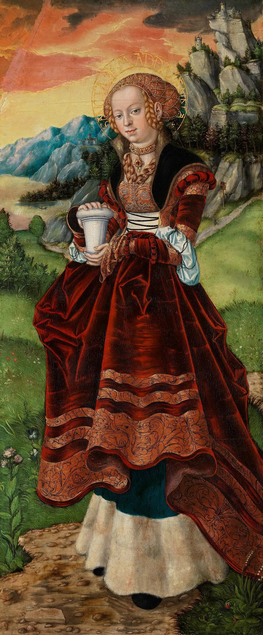 Pfirtscher Altarı: Kutsal Meryem Magdalena - Lucas Cranach the Elder