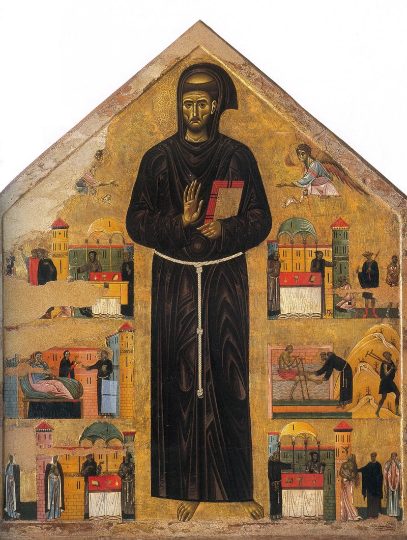 Saint François ve Altı Mucizesinin Retablo - Giunta Pisano