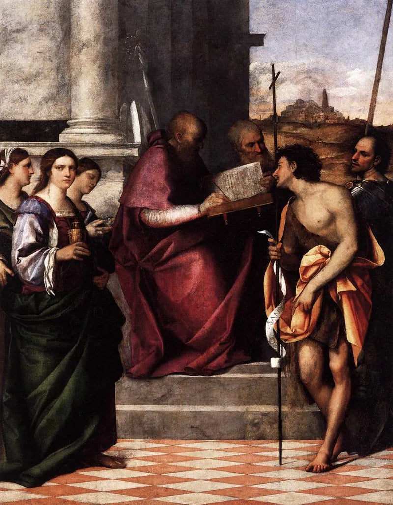 Saint-Jean-Chrysostome Altar Taşı - Sebastiano del Piombo