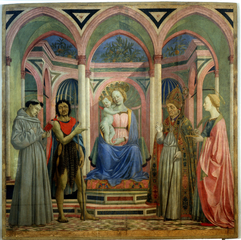 Santa Lucia dei Magnoli Altar Tablosu - Domenico Veneziano