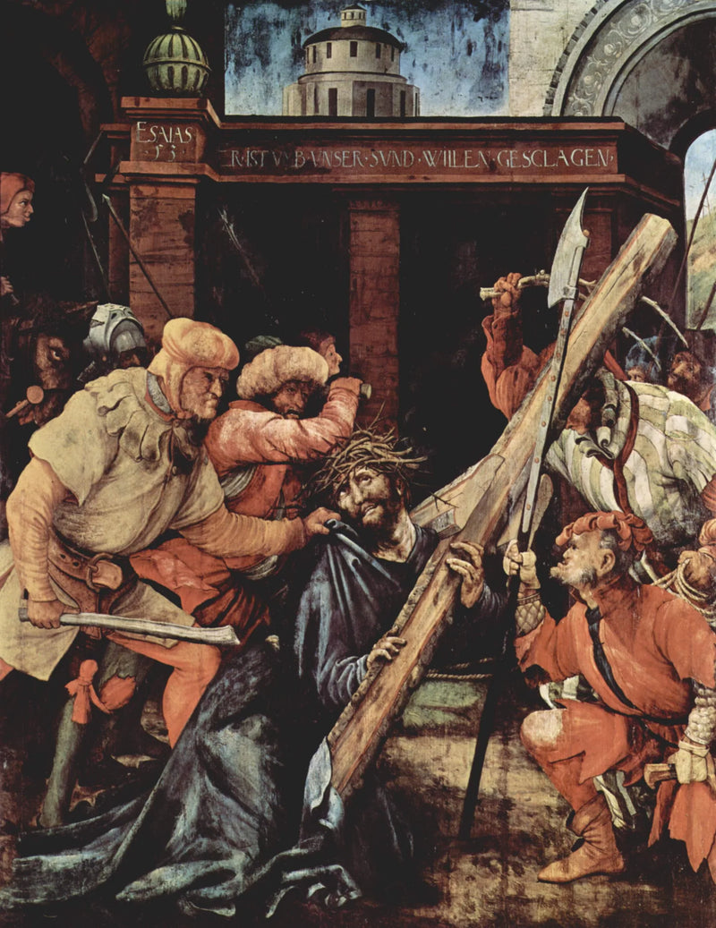 Tauberbischofsheim Altarı: Haç taşıyan İsa - Matthias Grünewald