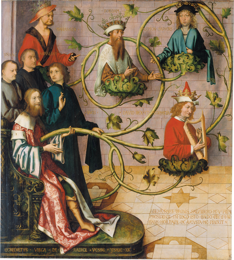 Frankfurt Dominikan Altarı: Jessé Ağacı (alt kısmı) - Hans Holbein the Elder