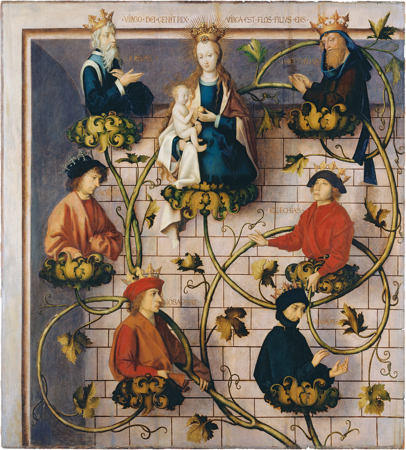 Frankfurt Dominikan Altar Taşı: Jessé Ağacı (üst kısmı) - Hans Holbein the Elder