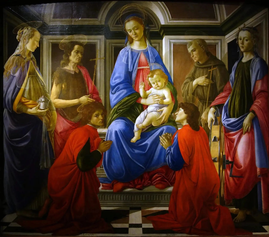 Saint-Ambroise Altar Taşı - Sandro Botticelli