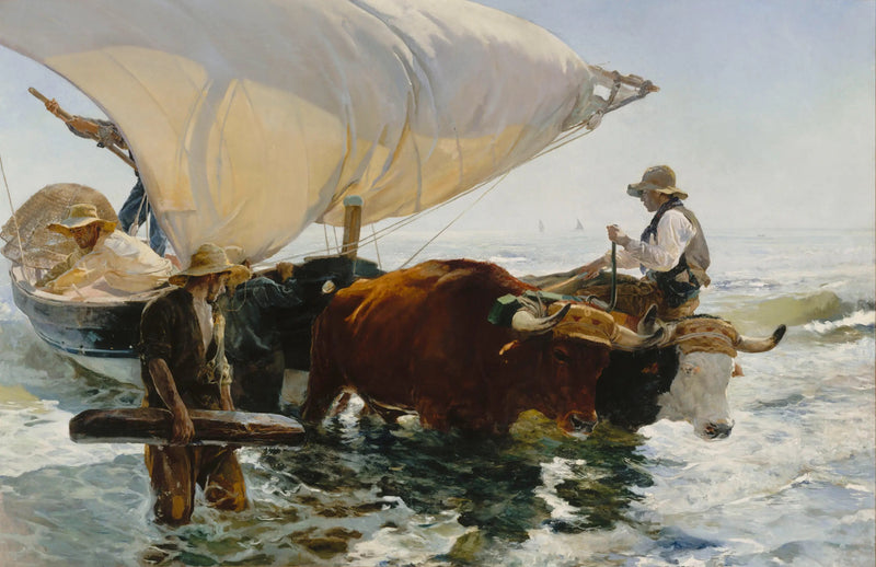 Balık Dönüşü: Kayığın Çekilmesi - Joaquín Sorolla