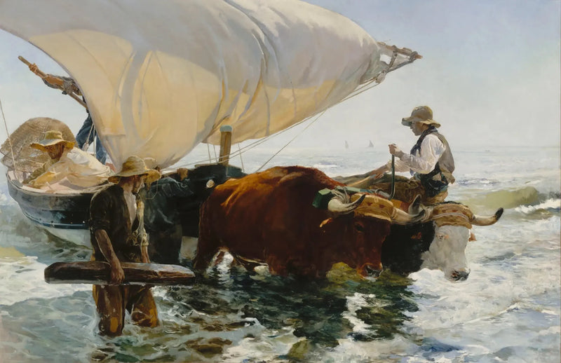 Balık Dönüşü: Kayığın Çekilmesi - Joaquín Sorolla