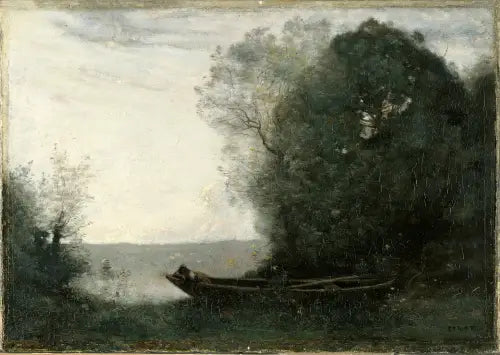Rüya Gibi Bir Gölet Üzerinde - Jean-Baptiste Camille Corot