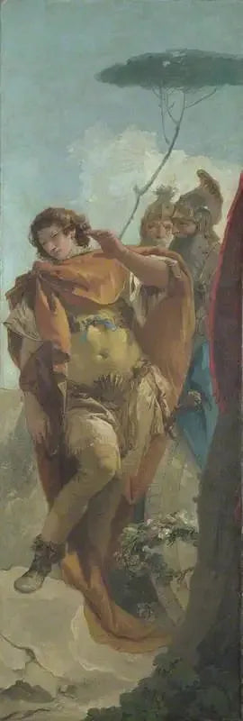 Rinaldo, Honte du Bouclier Magique'ye dönüşüyor - Giovanni Battista Tiepolo
