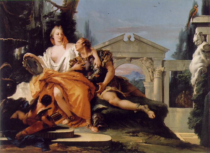 Rinaldo sous le charme d'Armida - Giovanni Battista Tiepolo
