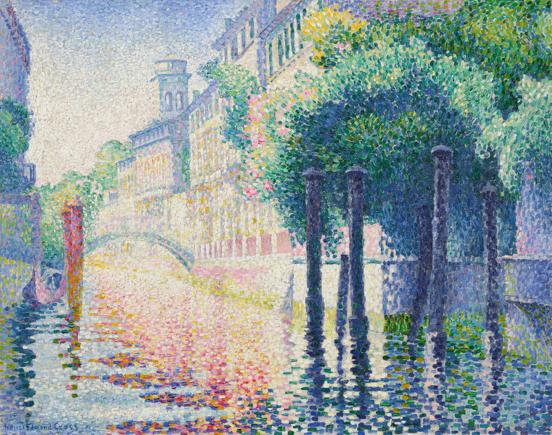 Rio San Trovaso, Venedik - Henri-Edmond Cross
