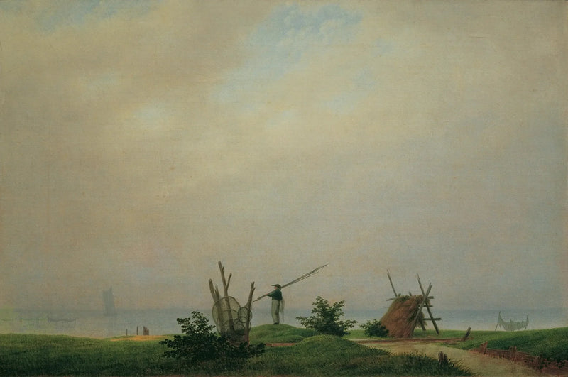 Balıkçı ile Kıyı - Caspar David Friedrich