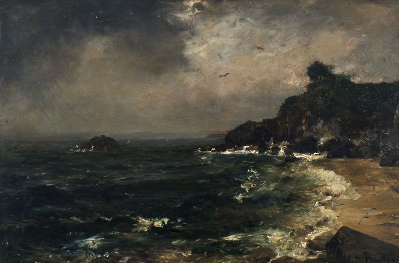Fırtına Altında Kıyı - Denizcilik - Jules Breton