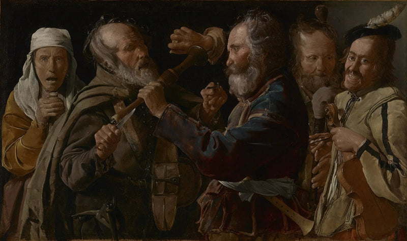 Müzisyenlerin Çatışması - Georges de La Tour
