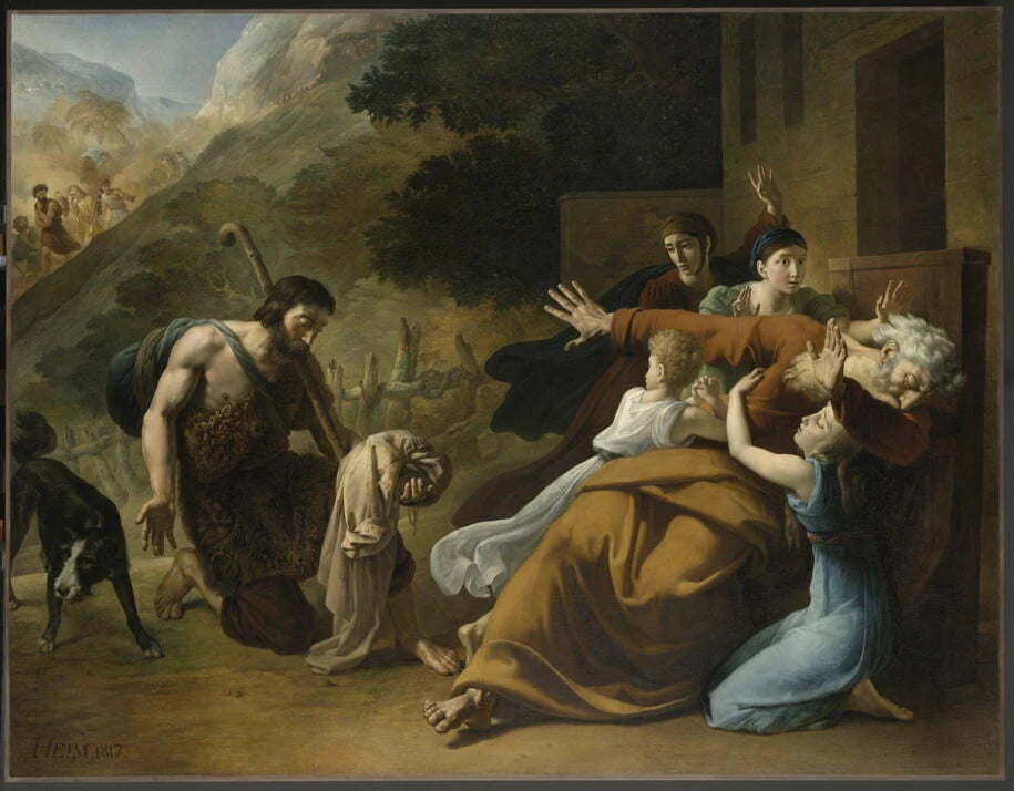 La robe ensanglantée de Joseph apportée à Jacob - François-Joseph Heim