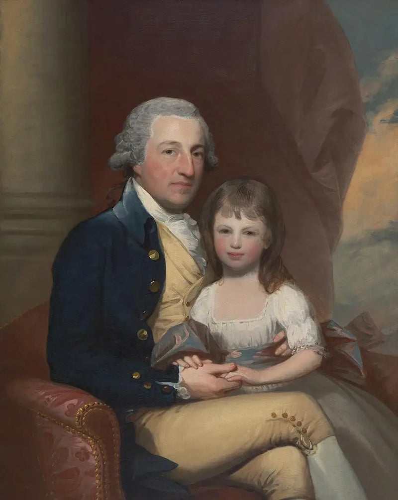 Robert Hare, Sr., ve kızı Martha - Gilbert Stuart