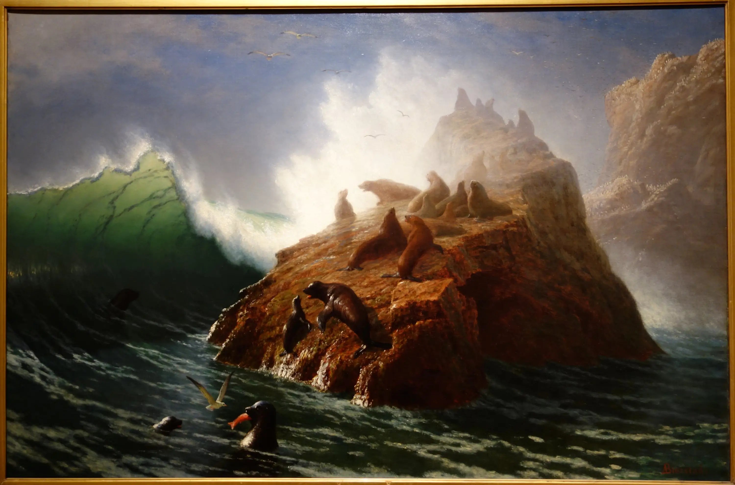 Rocher du phoque - Albert Bierstadt - Alpha Reproduction