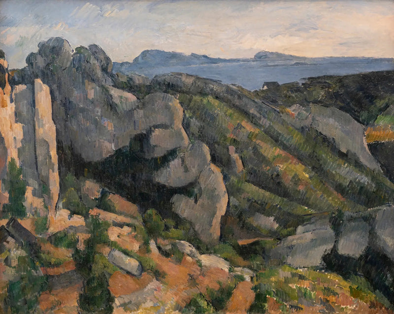 Estaque'deki Kayalar - Paul Cézanne
