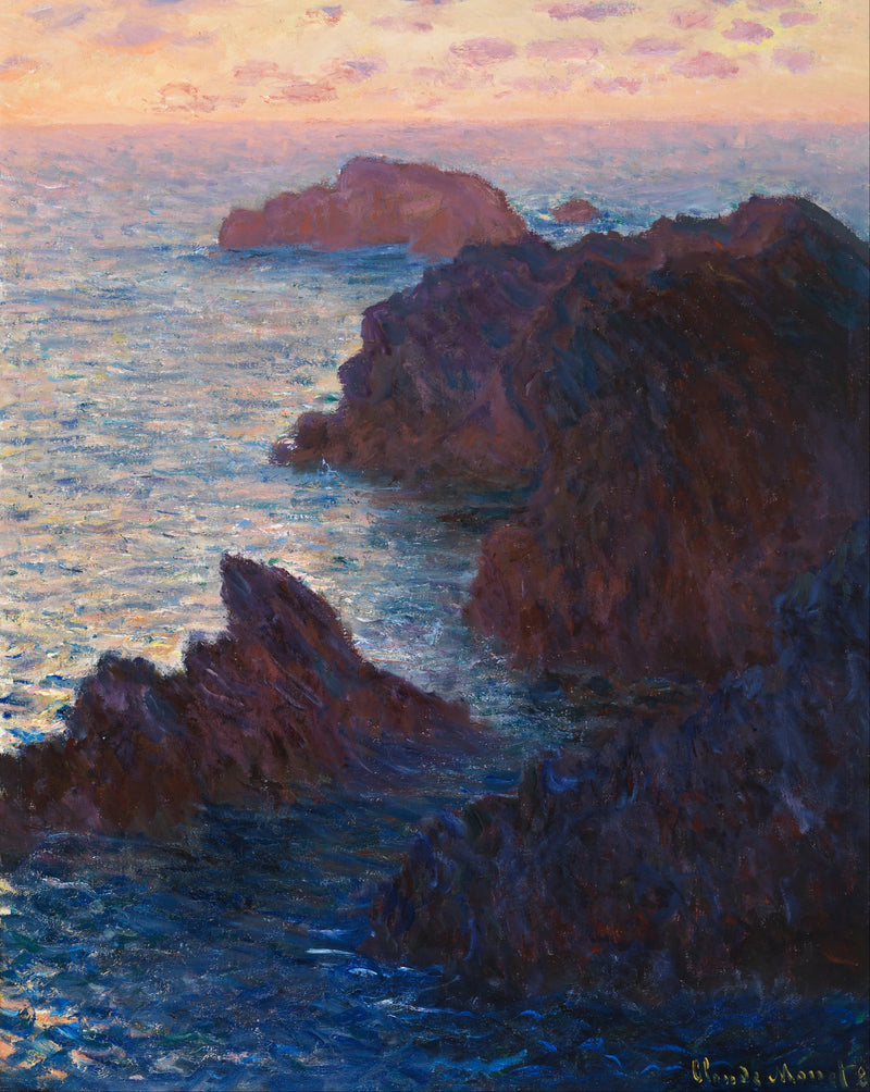Belle-Île'deki Kayalar, Port-Domois W1101 - Claude Monet