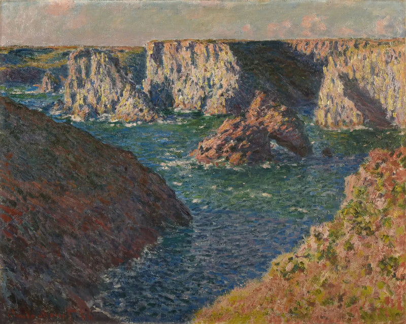 Belle-Ile Kayalıkları - Claude Monet