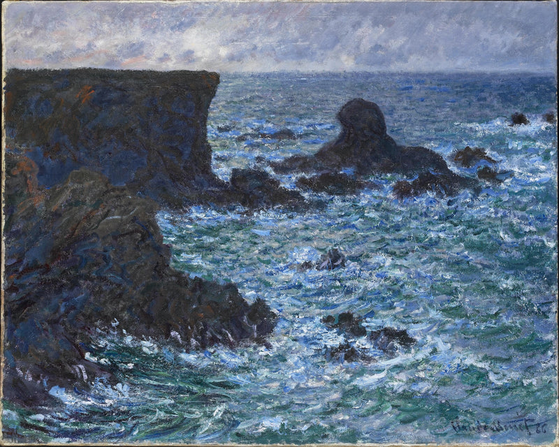 Port-Coton'daki Kayalar, Lion Rock W1091 - Claude Monet