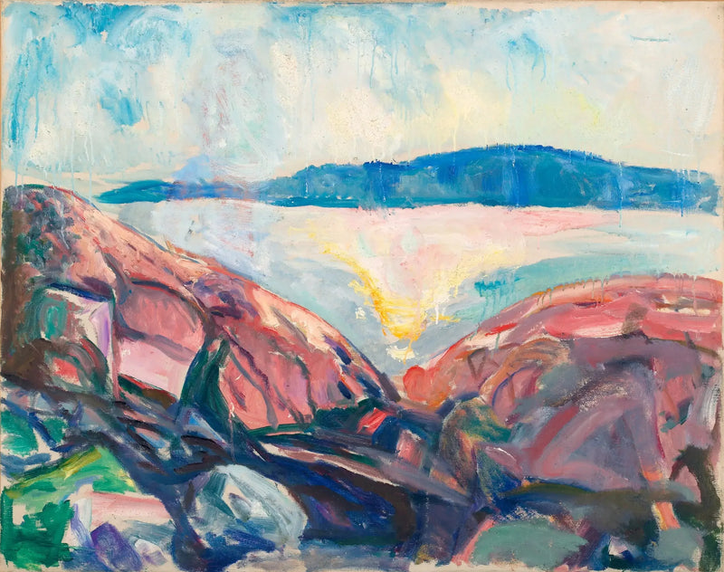 Kırmızı Kayalar - Edvard Munch