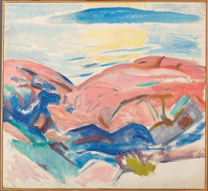 Kırmızı Kayalar - Edvard Munch