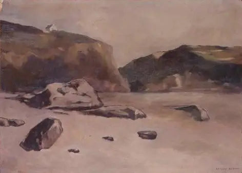 Kayalar Plajda - Odilon Redon