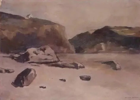 Kayalar Plajda - Odilon Redon