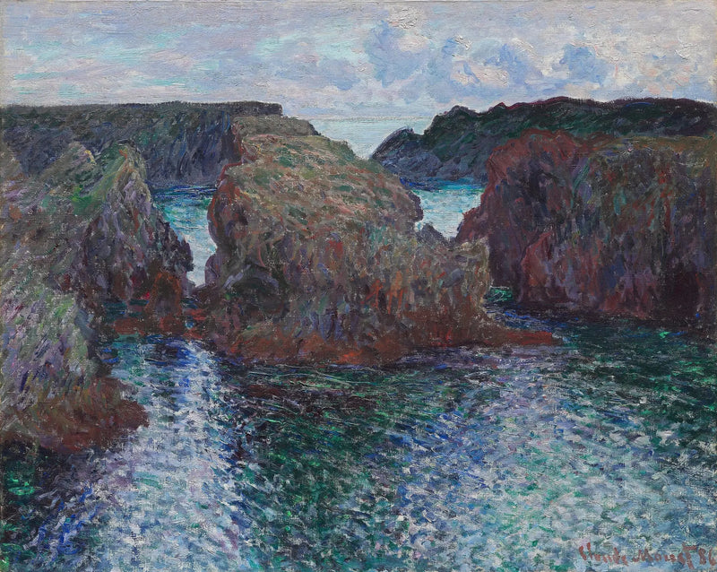 Port-Goulphar'daki Kayalar, Belle-Île - Claude Monet