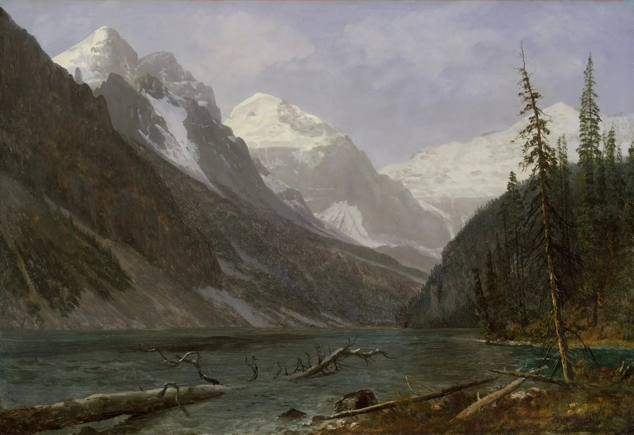 Kanada Kayalıkları (Lac Louise) - Albert Bierstadt
