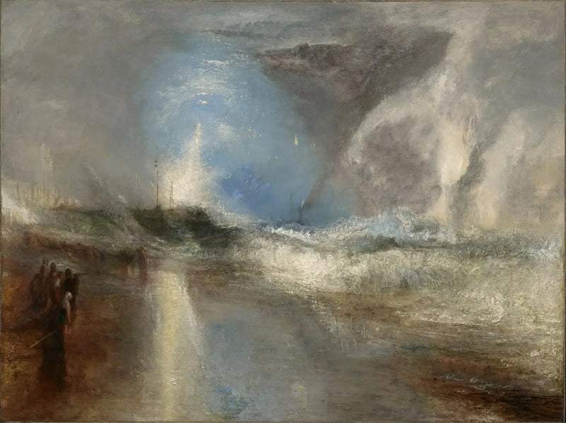 Roketler ve Mavi Işıklar (Yakınında) Buhar Gemilerini Sığlık Hakkında Uyarmak İçin - J. M. W. Turner