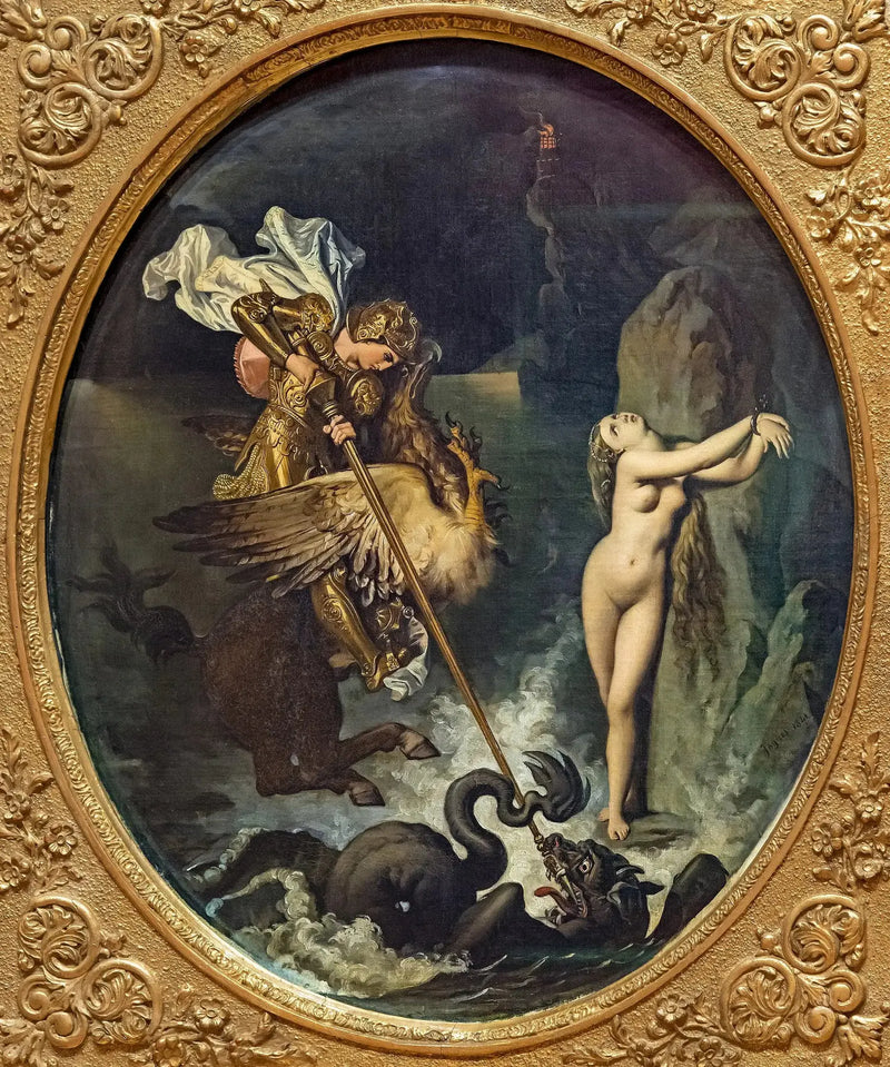 Roger'in Angélique'i Kurtarması - Jean-Auguste-Dominique Ingres