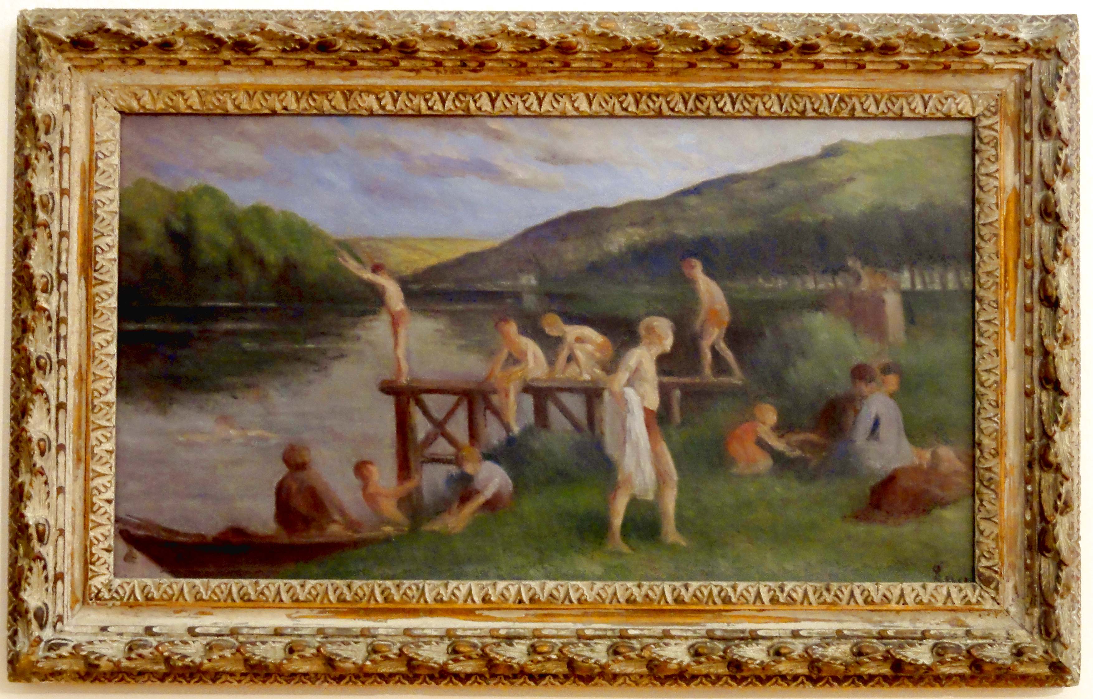 Rolleboise, la Baignade - Maximilien Luce